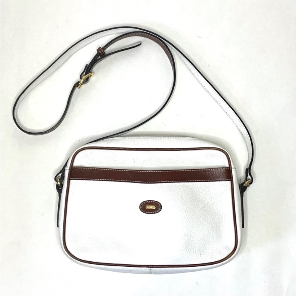Vintage BALLY White Leather Bag